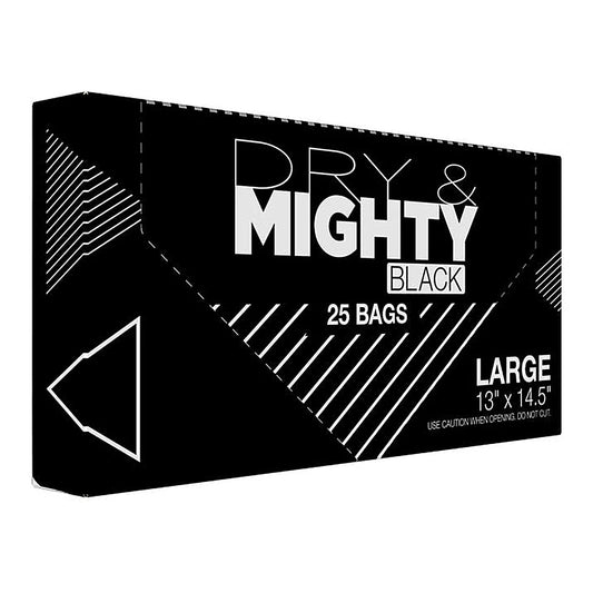 Dry & Mighty Black Bags Large (25 Pack) - retail carton, 25 bags