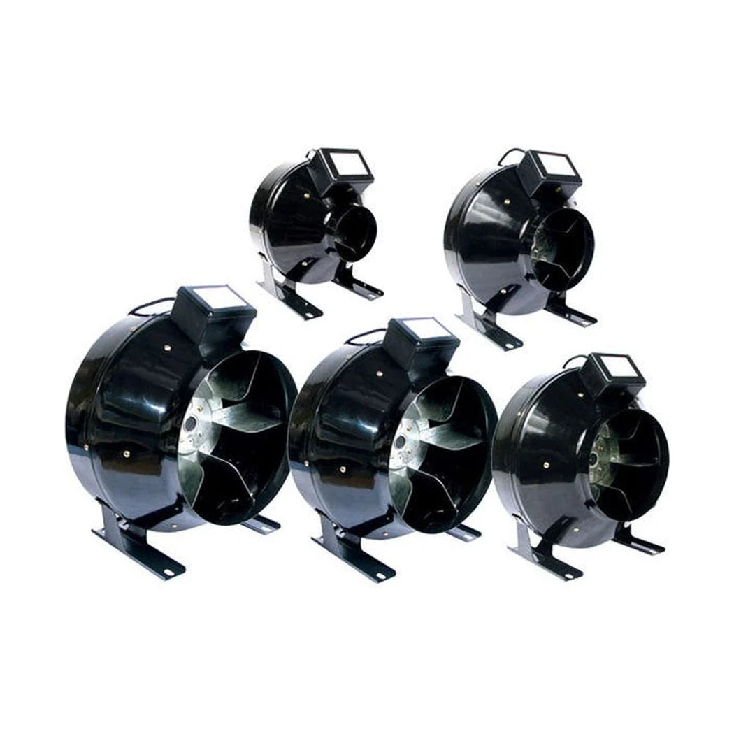 EcoPlus Classic 10 inch inline fan, 730 CFM through 10 in duct on a pre-wired 120V cord