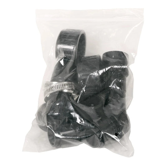 EcoPlus commercial grade chiller fitting kit as supplied in sealed poly bag
