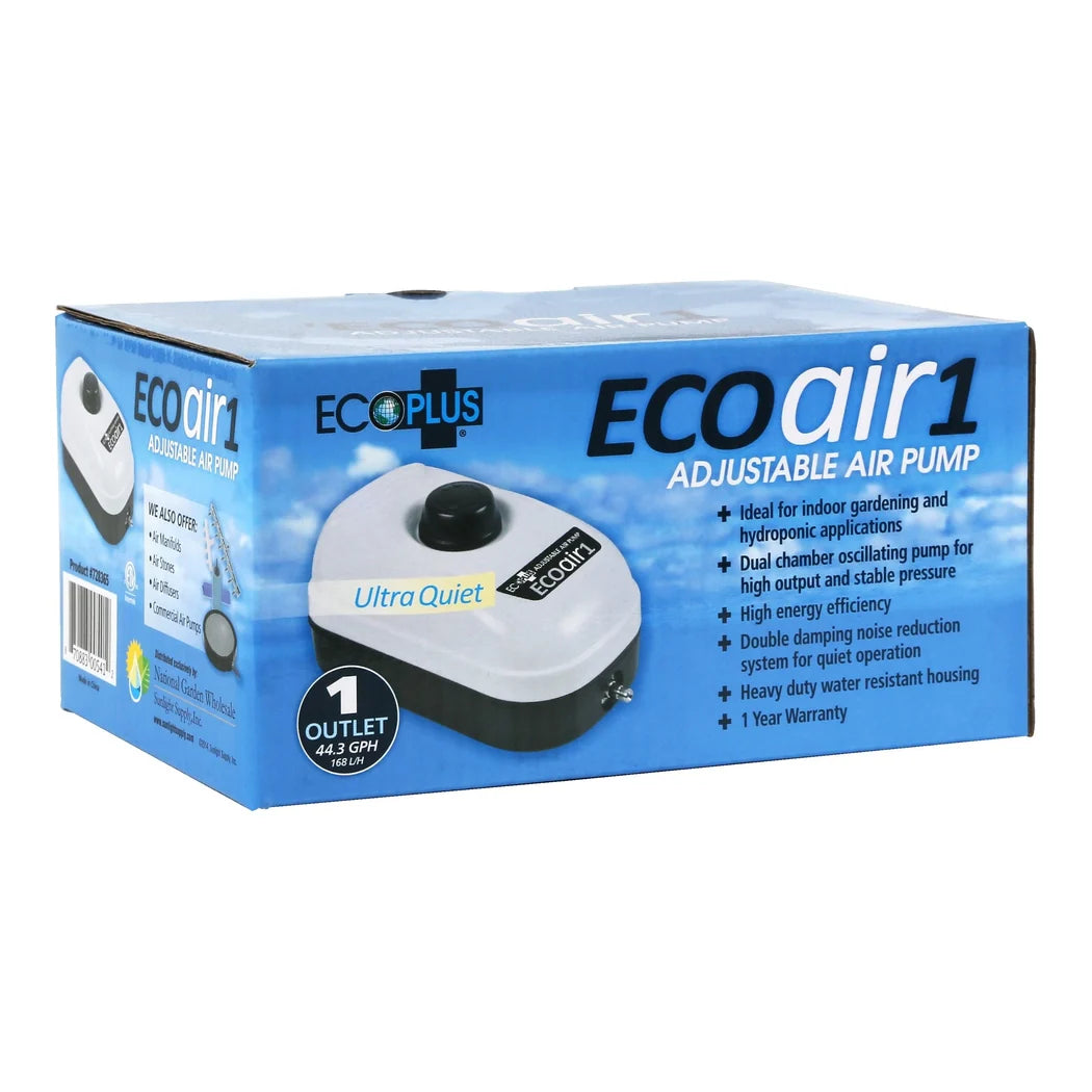 EcoPlus Air Pumps -- 1 Plus Outlet - retail box