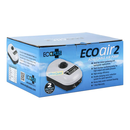 EcoPlus Air Pumps -- 2 Outlet - retail box