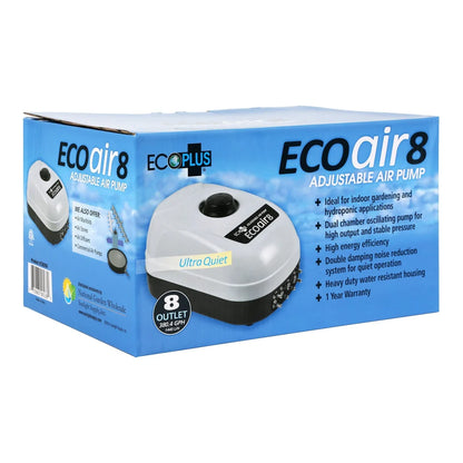 EcoPlus Air Pumps -- 8 Outlet - retail box