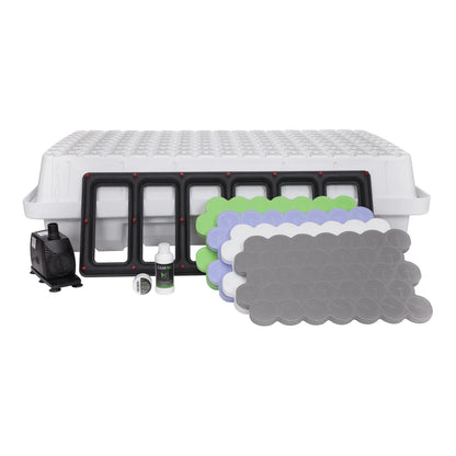 EZ-Clone Low Pro 128 white cloner with lid, reservoir, spray manifold, pump and collars