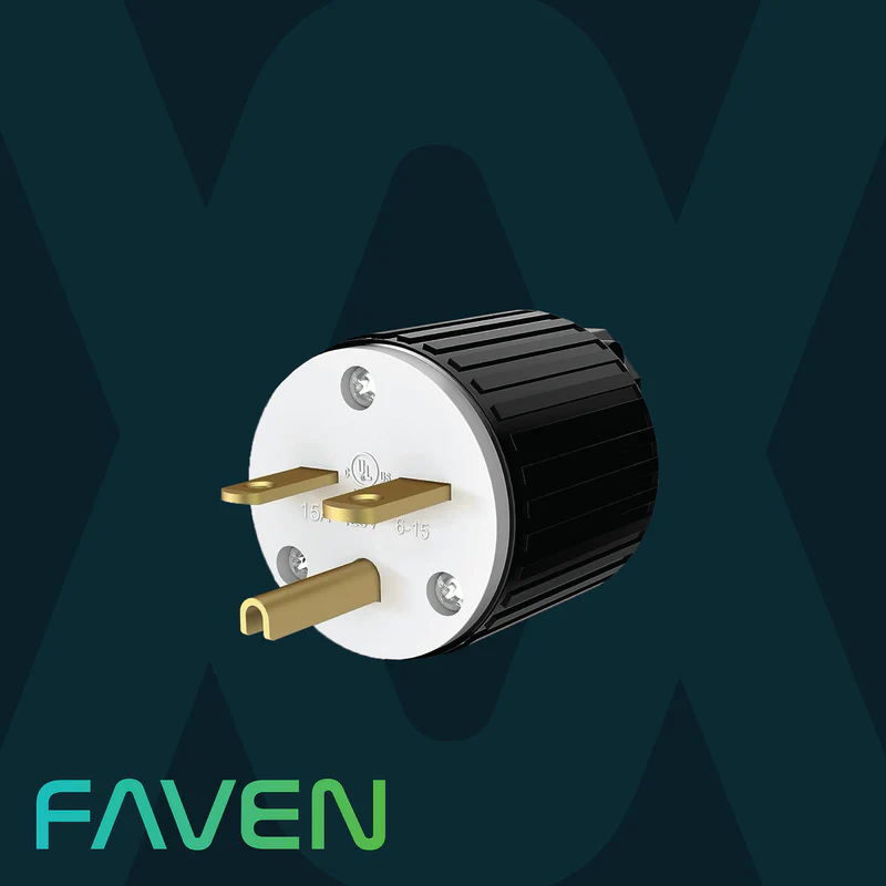 Faven Lighting - 277v Power Cord For Under Canopy Lights Tip