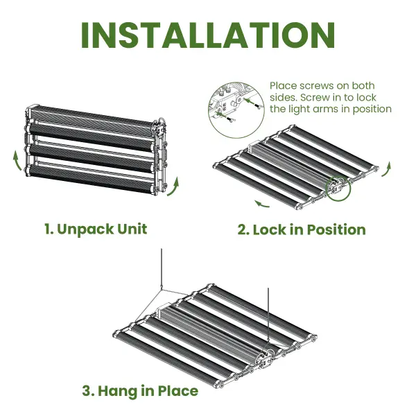 FloraFlex DLC 1200W 6-BAR LED | 120V Installation