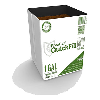 FloraFlex QuickFill 1 gallon 60% WHC expandable coco bag