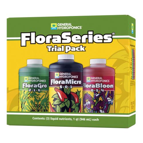 General Hydroponics FloraSeries Trial Pack Front