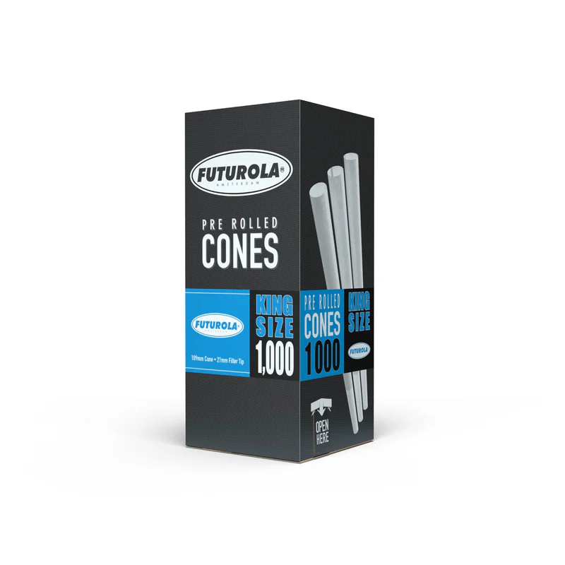 Futurola King Size - 109/21 - 1000/C Pre-Rolled Classic White Cones Main Image