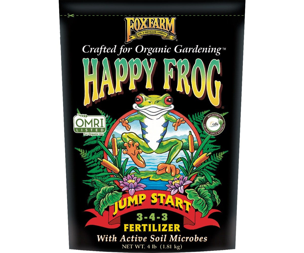 FoxFarm Happy Frog Jump Start Fertilizer 3-4-3, 4 lb bag