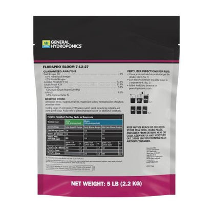 General Hydroponics FloraPro Bloom 7-12-27