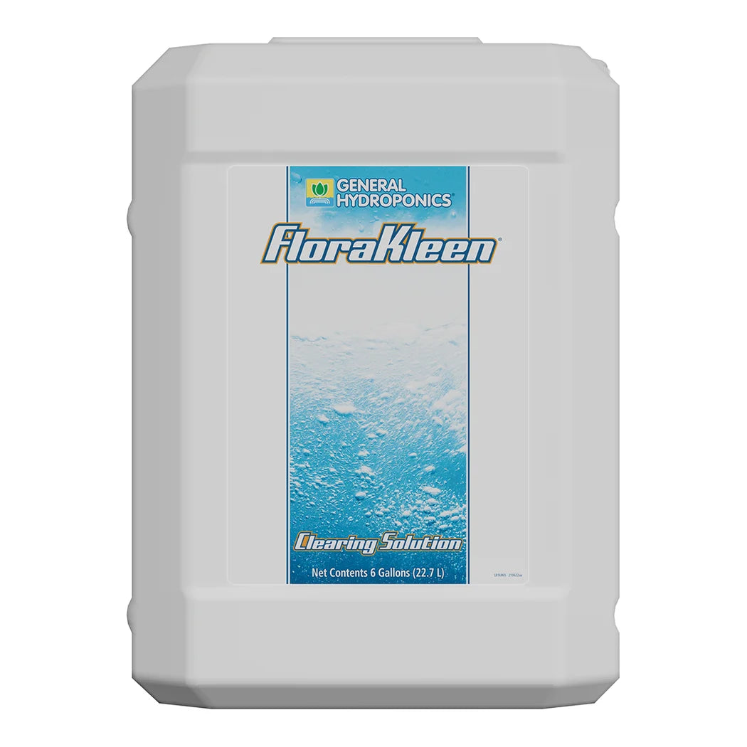 General Hydroponics FloraKleen clearing solution, 6 gallon container