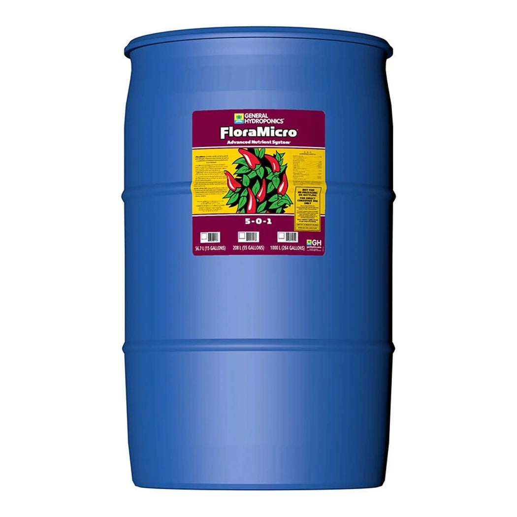 General Hydroponics FloraMicro 5-0-1, 55 gallon drum