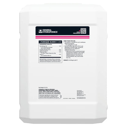 FloraPro Bloom B 6 gallons back