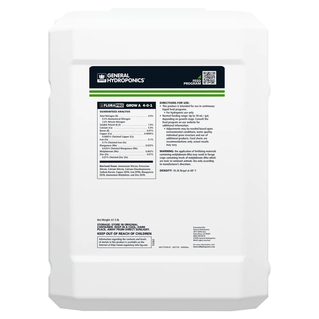 FloraPro Grow A 6 gallons back