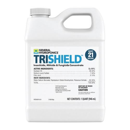 GH TriShield Insecticide Miticide Fungicide  1-Quart Back Label