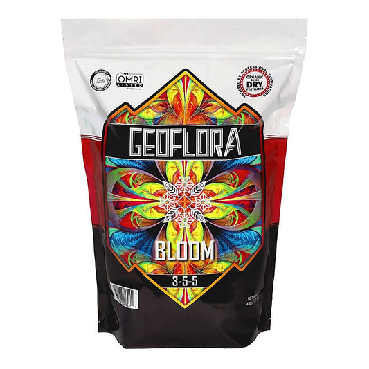Geoflora Nutrients - BLOOM Dry Granular Fertilizer - 4lb - OMRI Certified (case of 10) - 4 lb bag, front