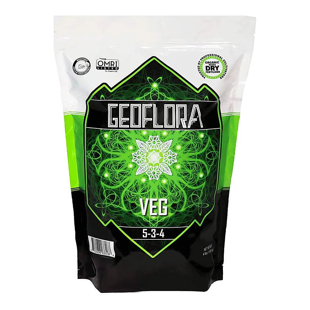 Geoflora Nutrients - VEG Dry Granular Fertilizer - OMRI Certified - 4 lb bag