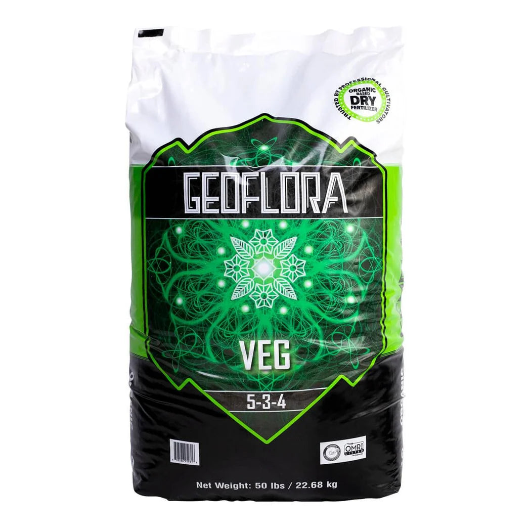 Geoflora Nutrients - VEG Dry Granular Fertilizer - OMRI Certified - 50 lb bag