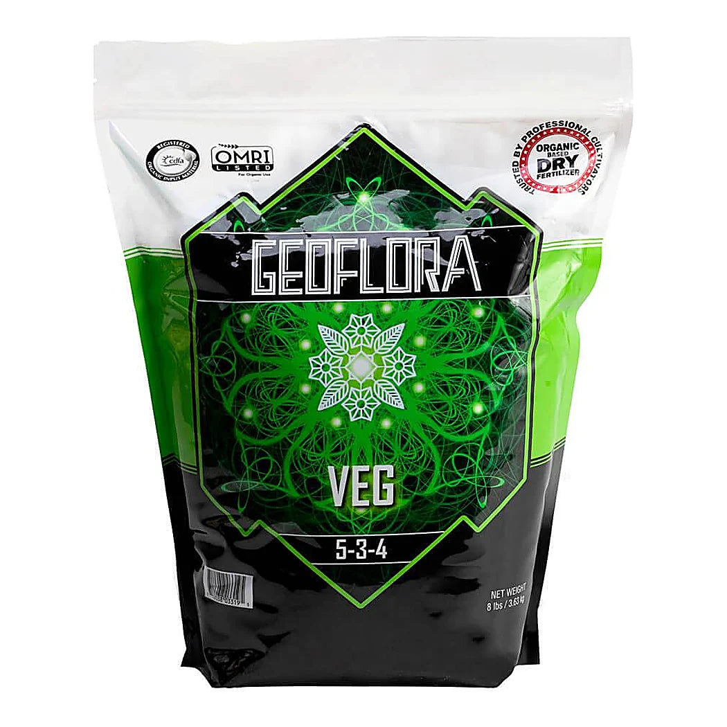 Geoflora Nutrients - VEG Dry Granular Fertilizer - OMRI Certified - 8 lb bag