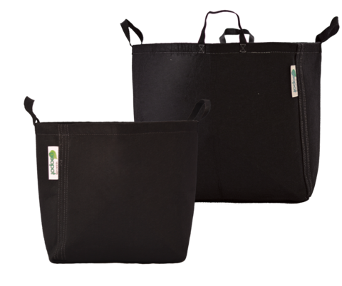 GeoPot Self-Supporting with Handles- Black