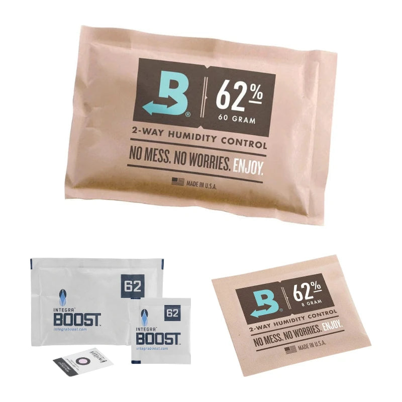 Boveda and Integra Boost two-way humidity packs