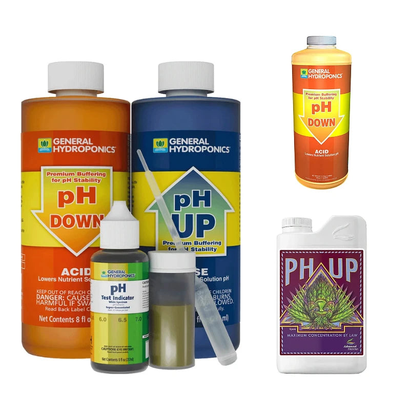 pH Up and pH Down adjusters and pH control kit