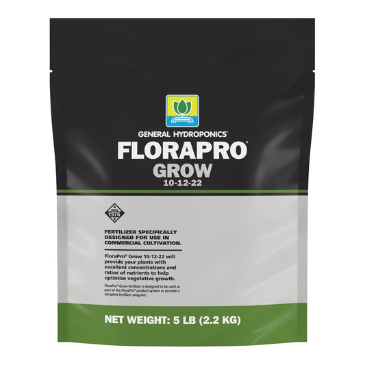 General Hydroponics FloraPro Grow 10-12-22 - FloraPro Grow 10-12-22, 5 lb bag