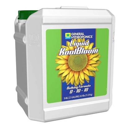 General Hydroponics Liquid KoolBloom 0-10-10 bulking formula, 2.5 gallon jug