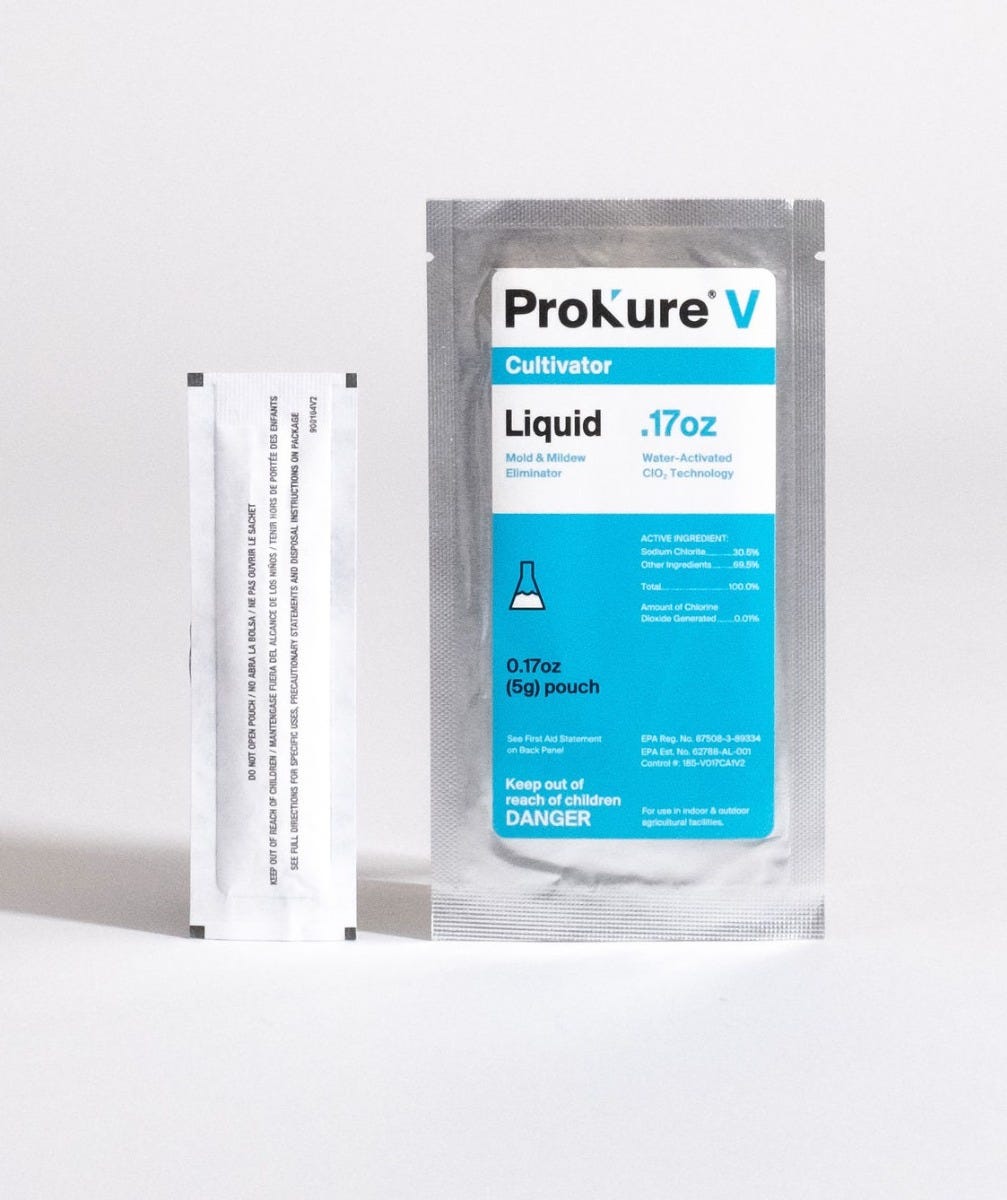 ProKure V .17 oz (5g) pouch makes/for 1 gallon of disinfectant Second Image