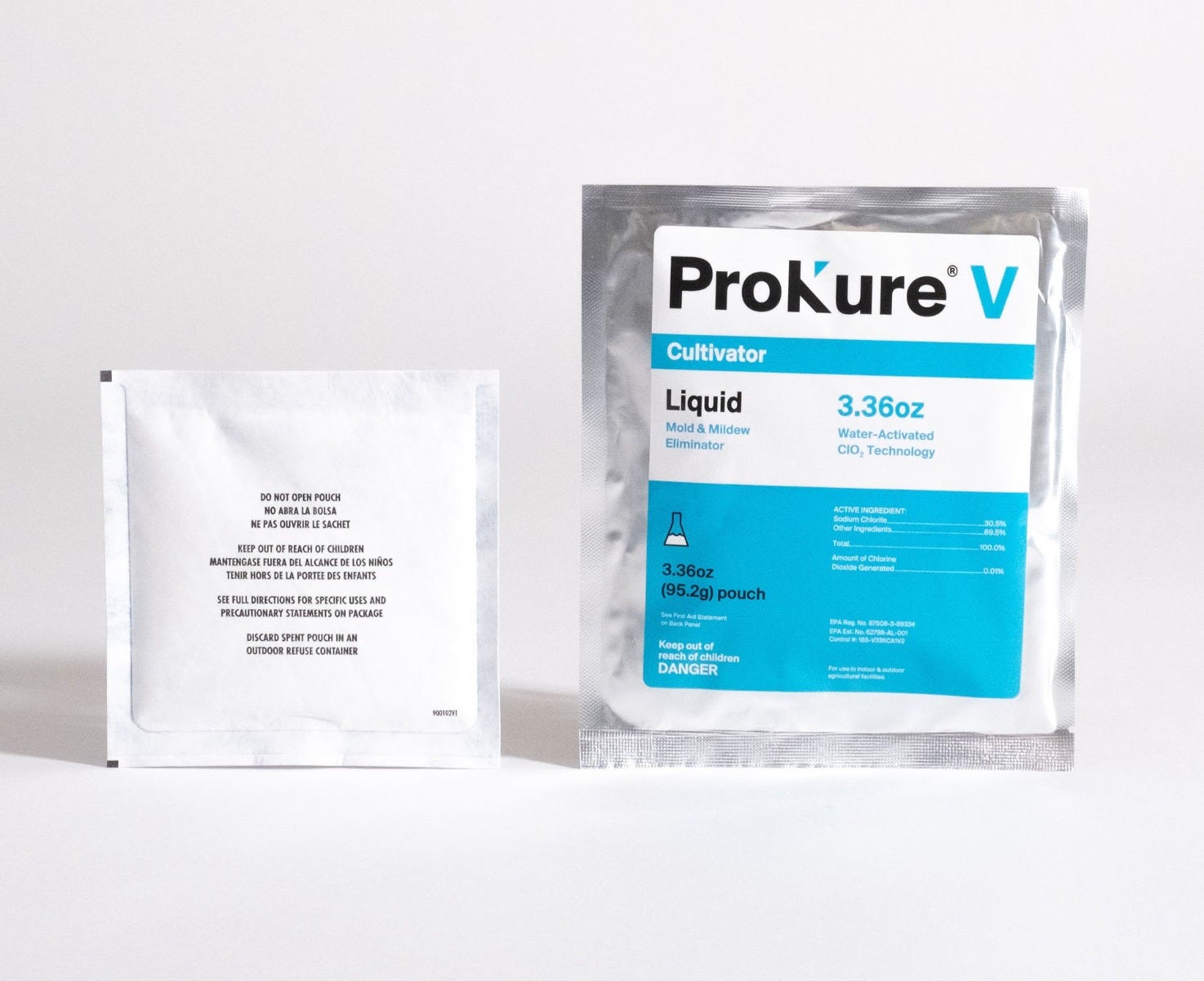 ProKure V Liquid - Disinfectant Cleaner Sanitizer Deodorizer 3.36 oz (95.2g) pouch Second Image