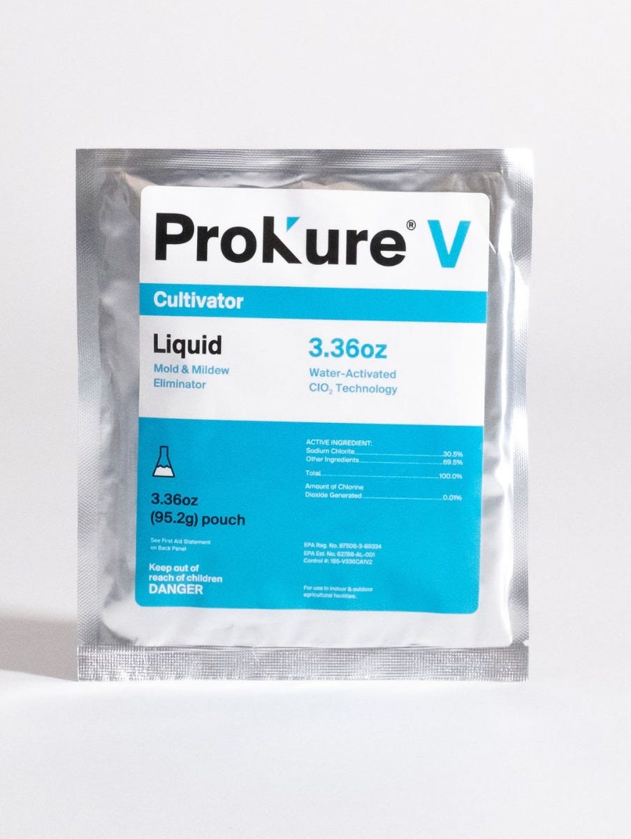 ProKure V Liquid - Disinfectant Cleaner Sanitizer Deodorizer 3.36 oz (95.2g) pouch Main Image