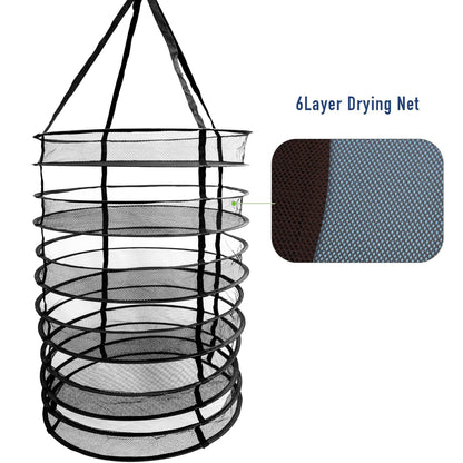 Common Culture 24" Collapsible Hanging Herb Drying Rack System