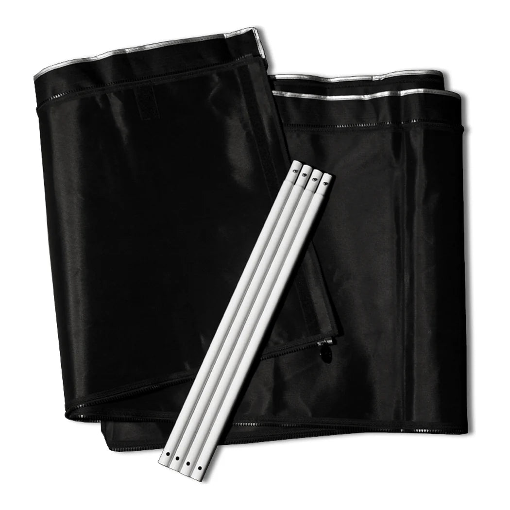 Gorilla Grow Tent 2 ft height extension kit with extension poles and zip-on fabric skirt for Pro tents