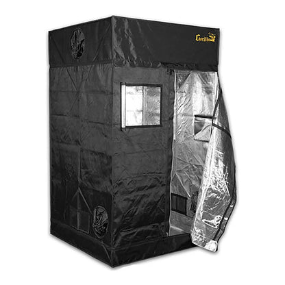 Gorilla Grow Tent 4 x 4 with door and window open