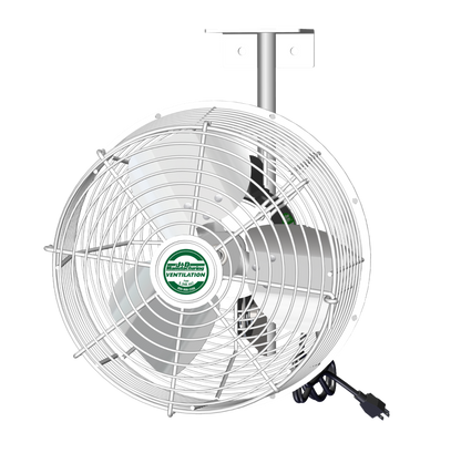 Green Breeze 12" HAF FAN, White, 1PH, 115V, 1/Var, W/Bracket & 10' Cord Main Image