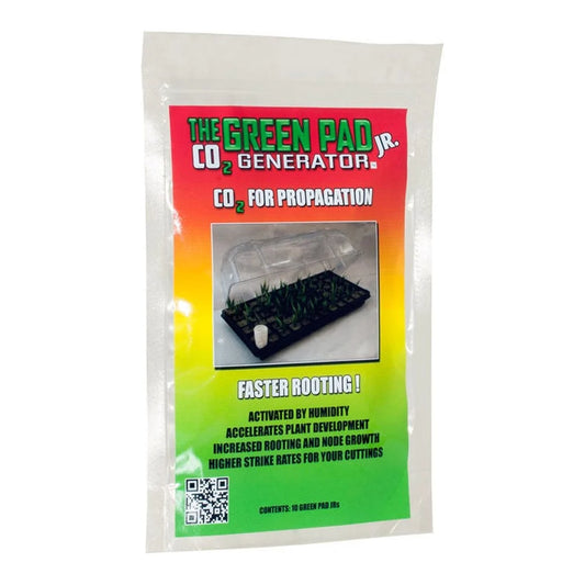 Green Pad Jr. CO2 generator, 10 pads, humidity activated CO2 for propagation