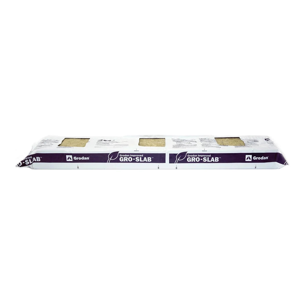 Grodan PARGRO Slab (36x6x3 w/ 3-10x10 pre-cut holes) - Bag - PARGRO slab with pre-cut holes