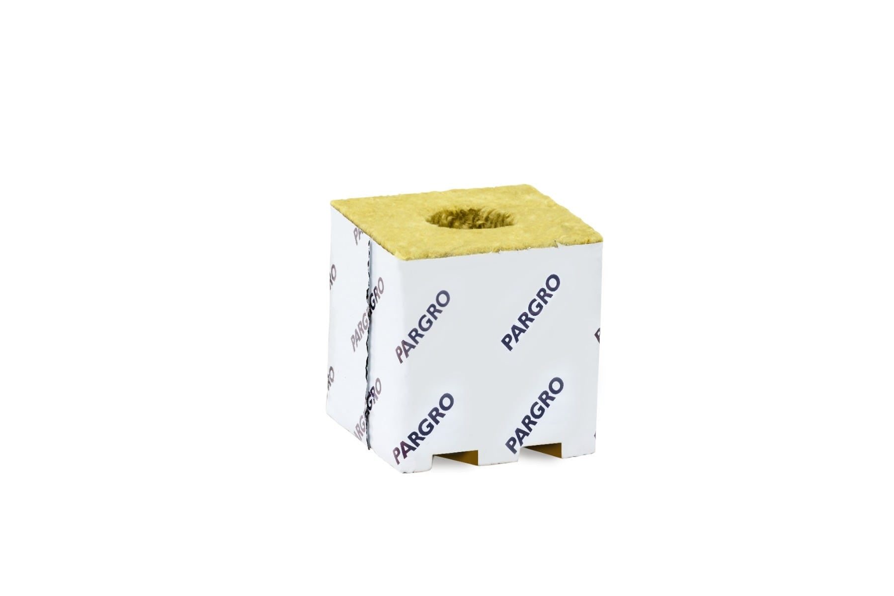 Grodan ParGro Quick Drain Block 4 x 4 x 4in w/ Hole - Single Strip of 6 Blocks Single Block