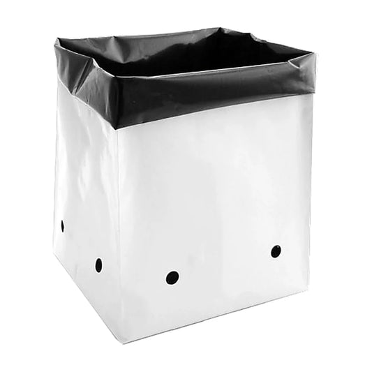 Grow1 polyethylene grow bag, white outside and black inside