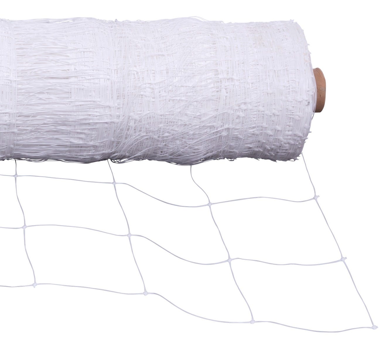 Grower's Edge Commercial Grade Trellis Netting 48 In X 3280 Ft - Bulk Roll 6" Spacing Unrolling Closeup