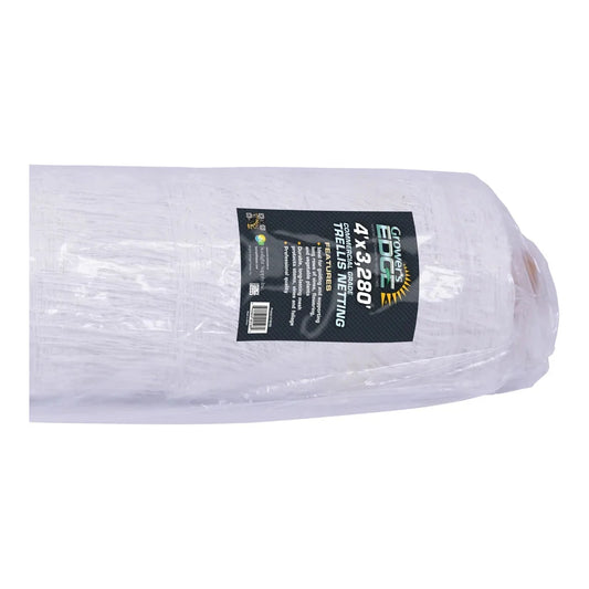 Growers Edge Trellis Netting 4 ft x 3280 ft | 6 in Mesh Bulk Roll - 4 ft x 3280 ft bulk roll in packaging