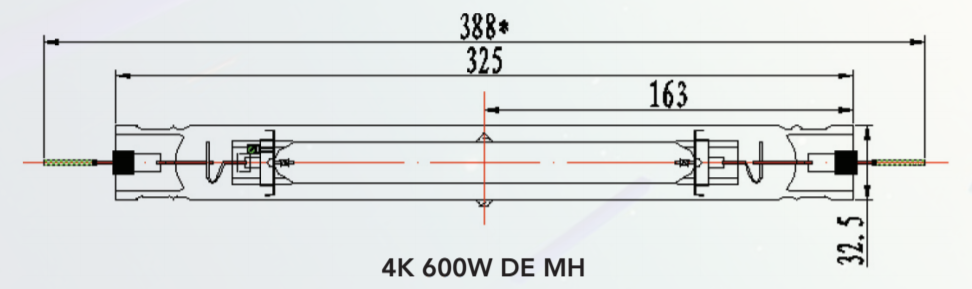 Diagram - Grower's Choice DE 600W MH Grow 4K Lamp