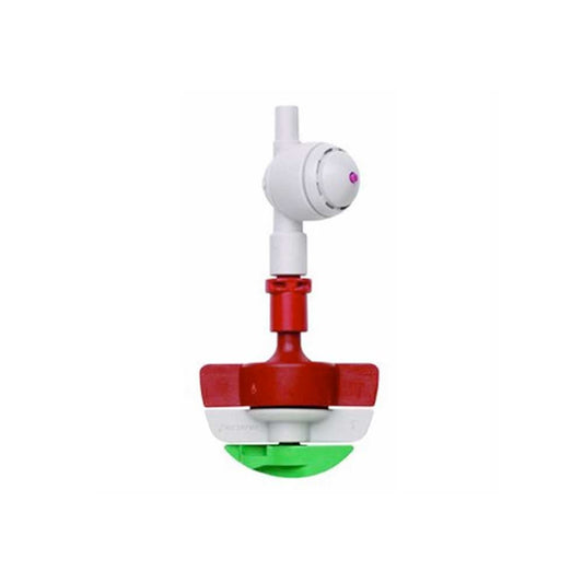 Netafim SpinNet Red Mist, Red Body, Green Spinner with Check Valve - 25 Pack