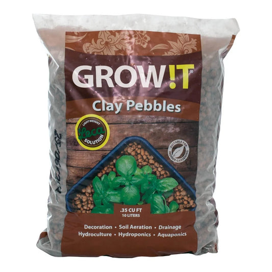 GROW!T Clay Pebbles, 10 L - clay pebbles, 10 L bag