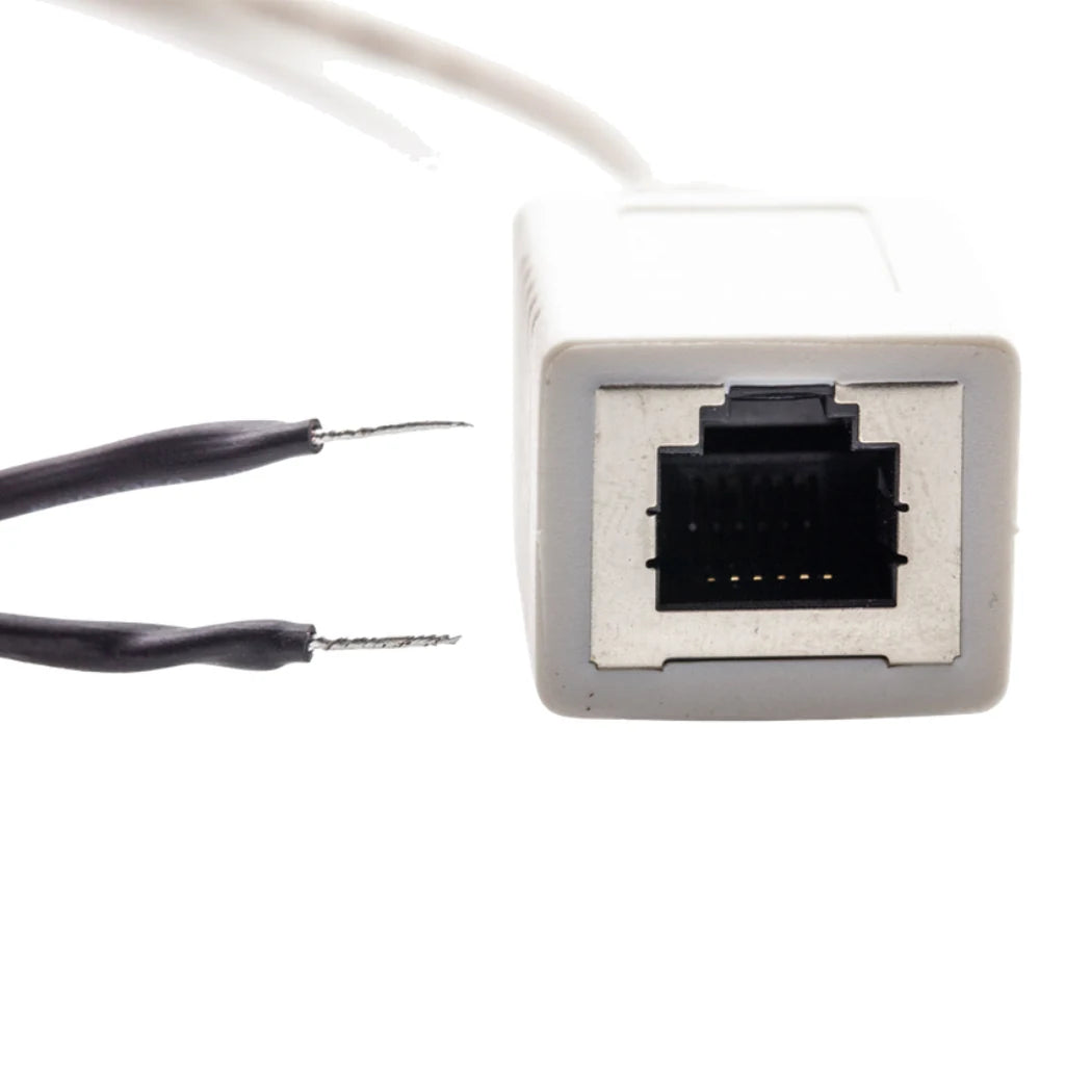 Growlink RJ12 Dimming Adapter with inline RJ12 jack and two stripped leads