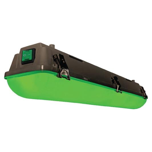 Growlite Soft Green 20W LED Vaportight Work Light/Egress Light - 15â€™ 277VAC Line Cord With Blunt End Main Image