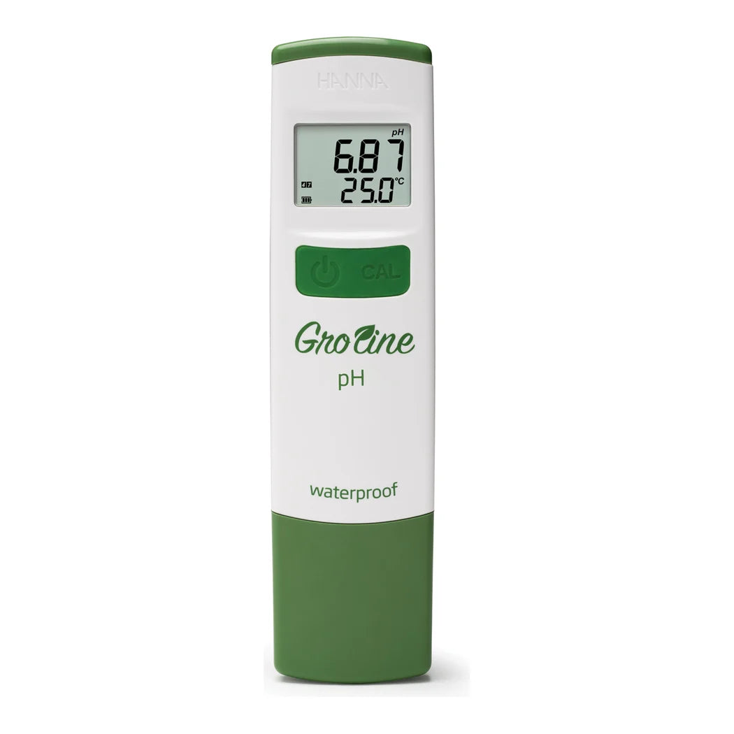 Hanna HI98118 pH tester with the protective cover fitted