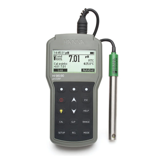 Hanna HI98190 professional waterproof portable pH/ORP meter with electrode