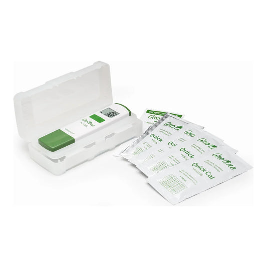 Hanna HI98318 tester with hard case and Quick Cal calibration solution sachets