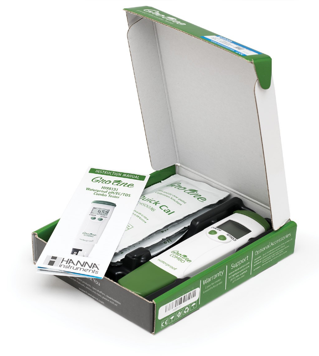 anna GroLine Hydroponic Waterproof Pocket pH/EC/TDS/Temperature Tester